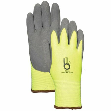 BELLINGHAM Hi-Vis Acrylic W/Latex Palm Gloves C4003HVXL